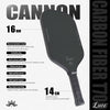 Luzz Cannon Paddle T700 carbon friction surface, thermoformed build