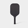 LUZZ CANNON2 M1 Paddle front view featuring an all-black design with a matte black face, gloss black LUZZ logo and UPA-A and USAP certification logos at the bottom, and glossy black side edges