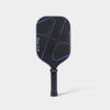 LUZZ Pro 4 Darkness Inferno paddle featuring an EP-12™ wear-resistant black paddle face with blue line details, white paddle edges with light blue ice-crack patterns, a black handle, white “INFERNO-FROZEN” and “FR-POLY CORE” lettering on the right side, and white LUZZ logo with UPA-A & USAP certification logos along the left edge.